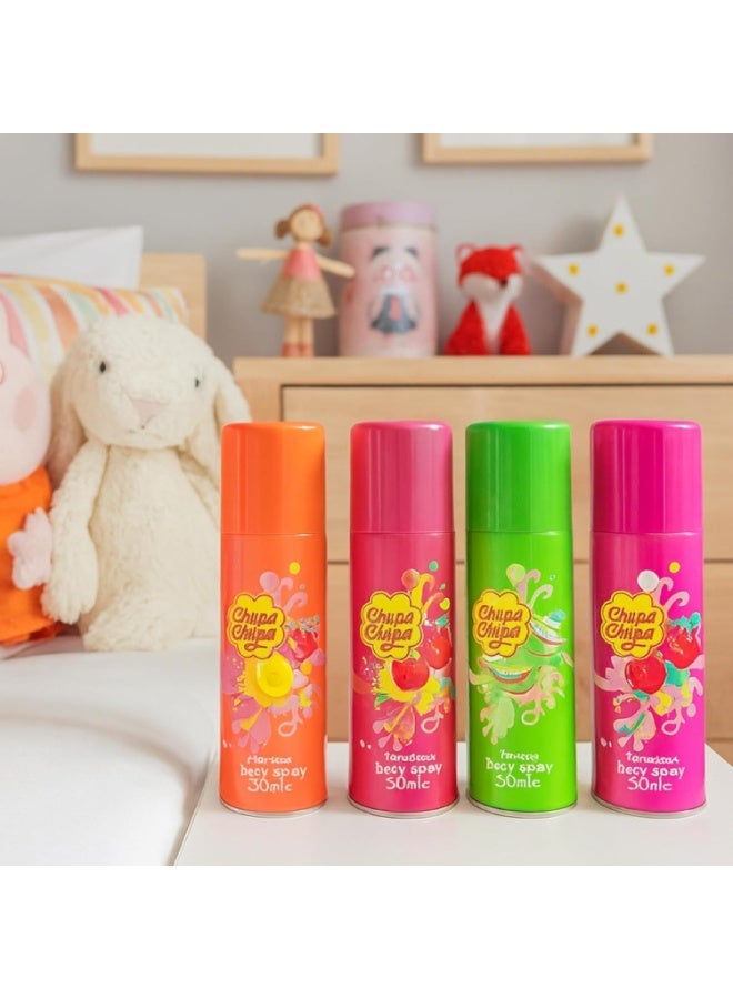 Chupa Chups Deodorant Body Spray – Cherry, Melon, Peach, Strawberry Gift Set - Image 2
